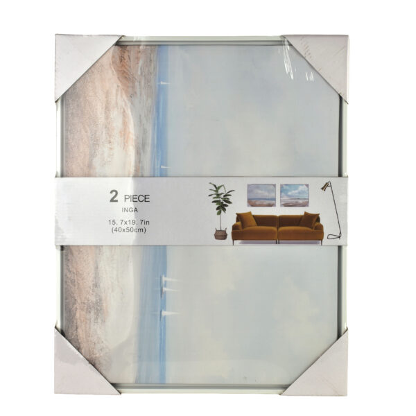 Wandbilder Set Strand – 2er Bilder Set Meer Landschaft 40x50 cm