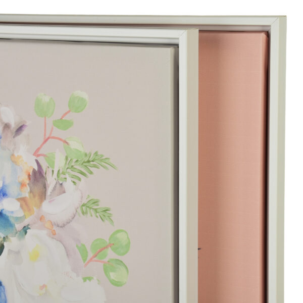 Wandbilder Blumen Vase – 2er Set Bilder mit floralen Motiven 40x50 cm