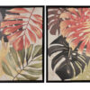 Wandbilder Tropische Blätter – 2er Set Bilder Jungle Stil 40x50 cm