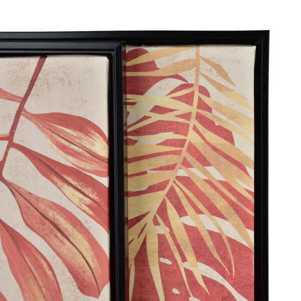 Wandbilder Tropische Blätter – 2er Set Bilder Jungle Stil 40x50 cm