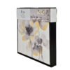 Wandbilder Blumen Gold Schwarz – Elegantes 2er Set Modern 40x40 cm