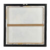Wandbilder Blumen Gold Schwarz – Elegantes 2er Set Modern 40x40 cm