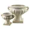 Keramik Vase Beige – Dekorativer Blumentopf im Kelch Design EVAM