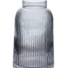 Glasvase Grau 24 cm – Serenite Vase mit Strukturglas