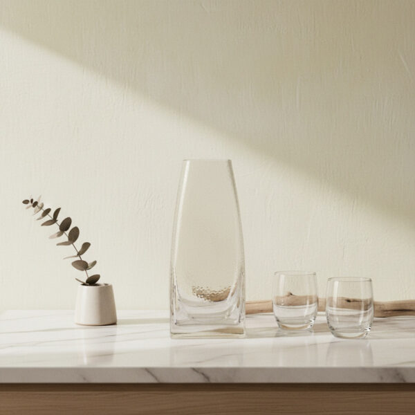 Glasvase Groß 35 cm – Elegante Serenite Vase aus Glas