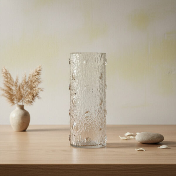 Glasvase Transparent 25 cm – Elegante Serenite Deko Vase