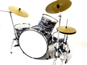 Schwarz-Weiß-Mini-Schlagzeug 1:5 – Musik Deko