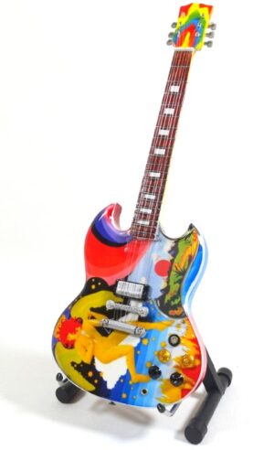 Mini Gitarren Dekoration Bunt - Exklusiv - MGT-0765