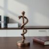 Äskulapstab Deko – Medizin Symbol als Geschenk für Ärzte