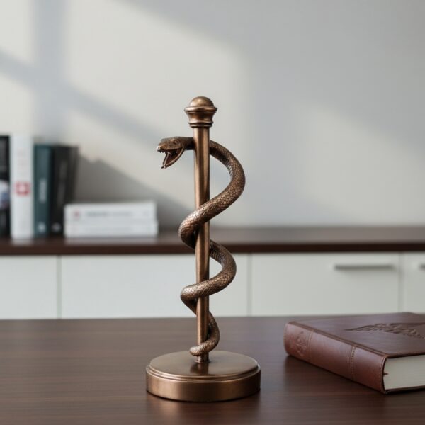 Äskulapstab Deko – Medizin Symbol als Geschenk für Ärzte