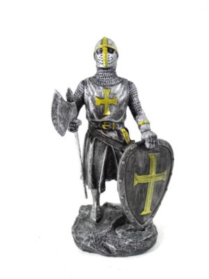 Kreuzritter Dekofigur 18cm - Eindrucksvoller Ritter
