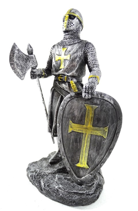 Kreuzritter Dekofigur 18cm - Eindrucksvoller Ritter