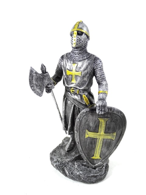 Kreuzritter Dekofigur 18cm - Eindrucksvoller Ritter