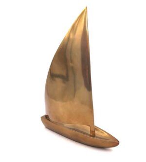 Segelbootmodell Aluminium – Große maritime Deko N-3044