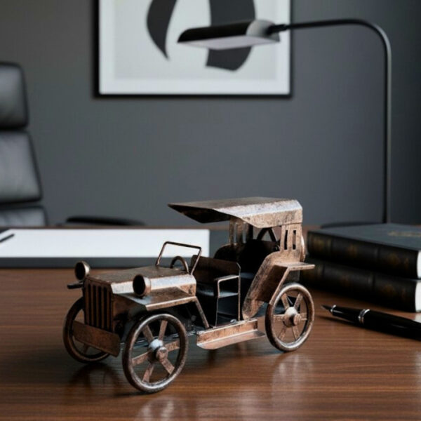 Retro Auto Deko – Vintage Metallauto im klassischen Stil