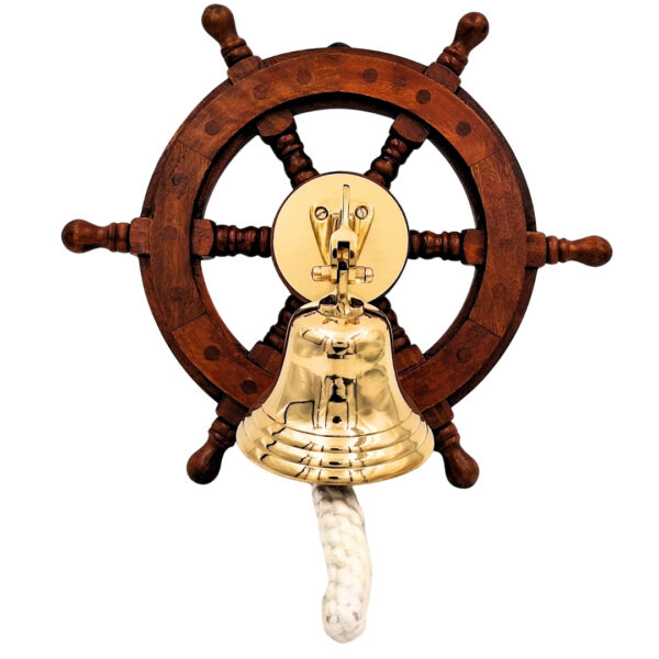 Schiffsglocke im Lenkrad – Maritime Deko NC2356A