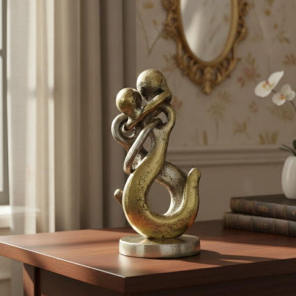 Metallfigur Liebespaar – Romantische Deko Figur