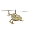Hubschrauber Modell Metall – Dekorativer Metallhubschrauber 32 cm
