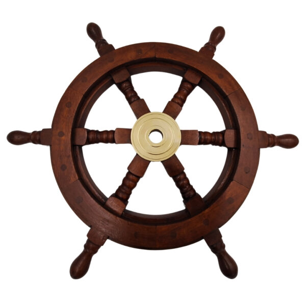 Holz Steuerrad maritime Dekoration – 45 cm