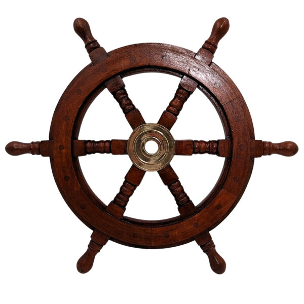 Holz Steuerrad maritime Dekoration – 45 cm
