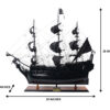 Black Pearl Modell Piratenschiff – Piraten Deko BP80R