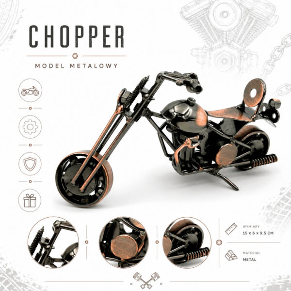 Metall Modell Motorrad Chopper – Retro Deko M33