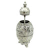 Fabergé Ei Dekoration – Elegante Schmuckdose Weiß Silber