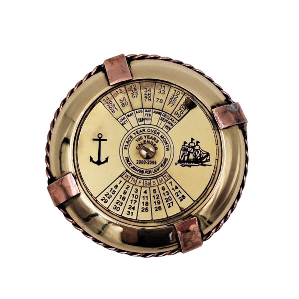 Marinekalender aus Messing NI1422 – Nautischer Ewiger Kalender