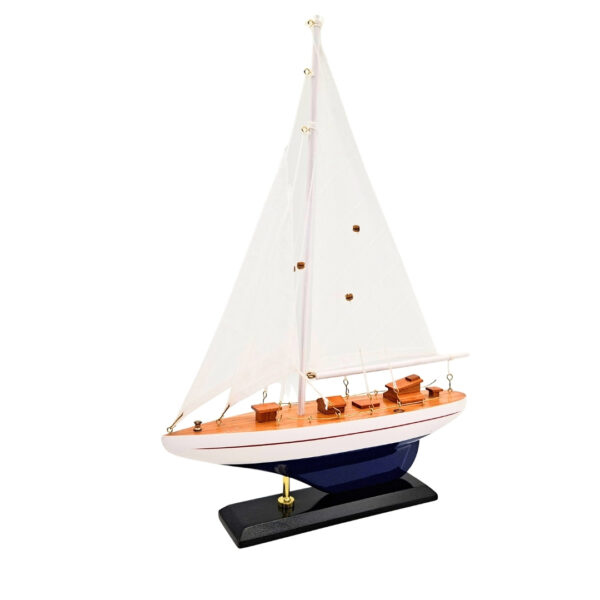 Yachtmodell M1 42 cm – Maritime Segelboot Dekoration