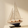 Yachtmodell M1 42 cm – Maritime Segelboot Dekoration