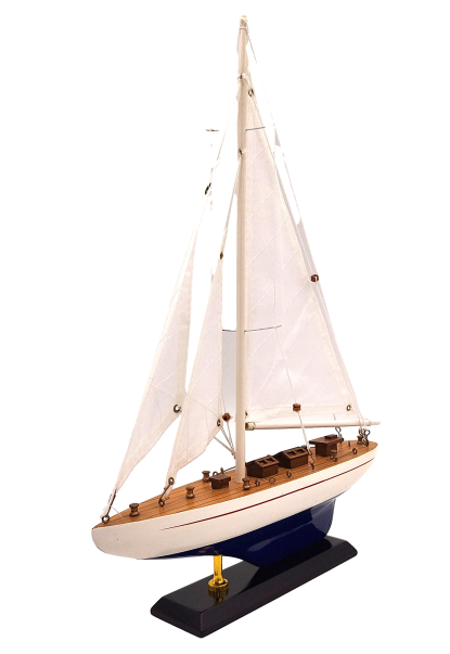 Yachtmodell M1 42 cm – Maritime Segelboot Dekoration