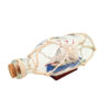 Schiff in der Flasche auf Holzsockel – Maritime Deko