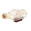 Schiff in der Flasche auf Holzsockel – Maritime Deko