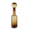 Dekorative Glas-Karaffe Bernstein SERENITE 50,5 cm – Handgefertigtes Design