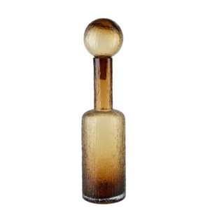 Dekorative Glas-Karaffe Bernstein SERENITE 50,5 cm – Handgefertigtes Design