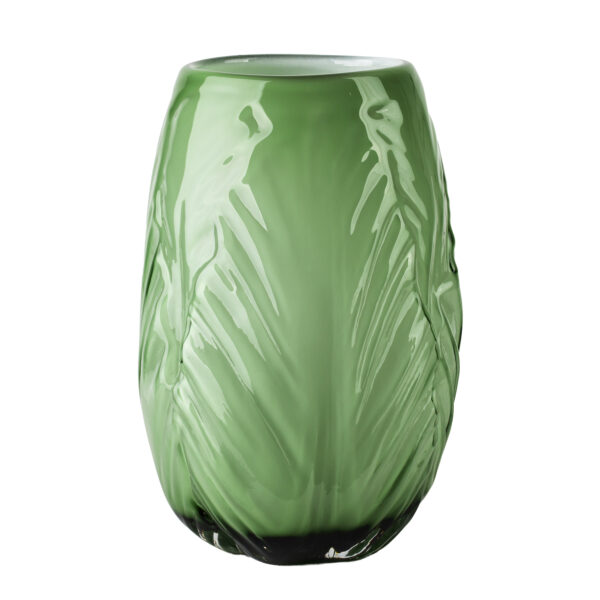 Design Glasvase SERENITE Grün – Handgefertigte Blumenvase aus Glas