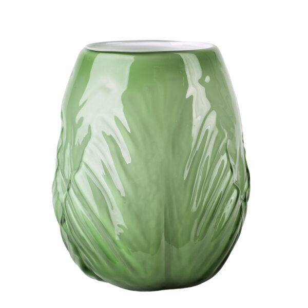 Handgefertigte Glasvase SERENITE Grün – Exklusive Designvase
