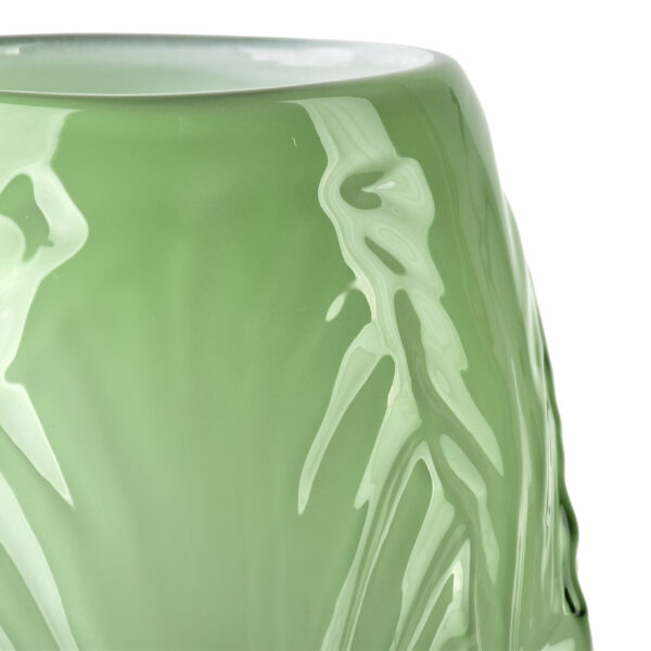 Handgefertigte Glasvase SERENITE Grün – Exklusive Designvase