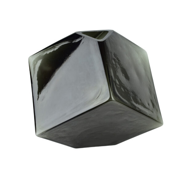 Moderne Glasvase Dunkle Glasoptik - Elegantes Design