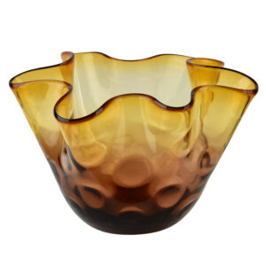 Glasvase SERENITE Bernsteinoptik - Exklusives Design