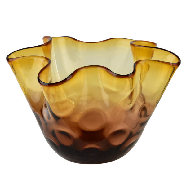 Glasvase SERENITE Bernsteinoptik - Exklusives Design