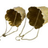 Goldene Blumenampeln MARINA – dekoratives 2er Set