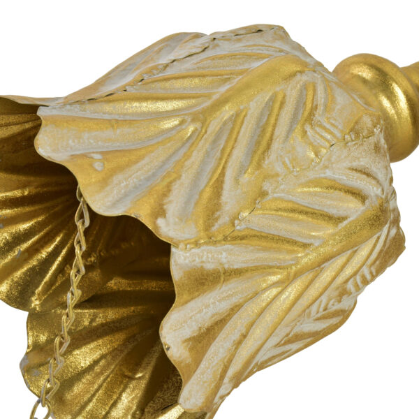 Goldene Blumenampeln MARINA – dekoratives 2er Set