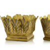 Goldene Metall Pflanzgefäße – Elegantes 3er Set