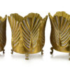 Große Goldene Metall Pflanzgefäße – Elegantes 3er Set
