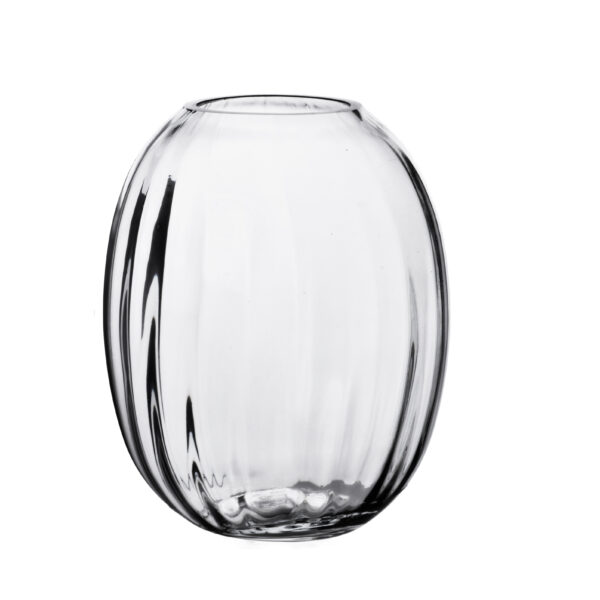 Runde Glasvase 20 cm – Elegante Serenite Vase aus Glas