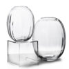 Runde Glasvase 20 cm – Elegante Serenite Vase aus Glas