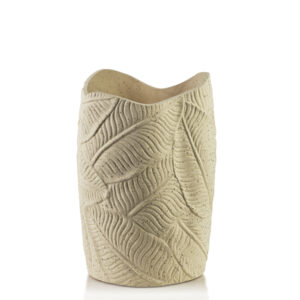 Blattmuster Vase MANON 30 cm – Luxuriöse Premium Designvase