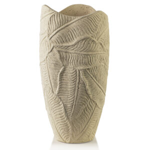 Blättervase MANON 31 cm – Exklusive Premium Vase aus Polyresin