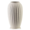 Rillenvase MANON 30 cm – Elegante Premium Vase aus Polyresin